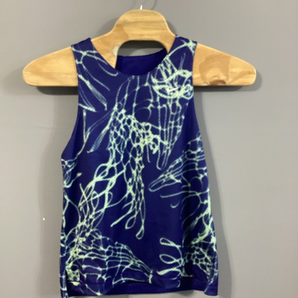 Nike Kids Reversible Basketball Jersey XL Purple Lime Green FN8348-455 NEW